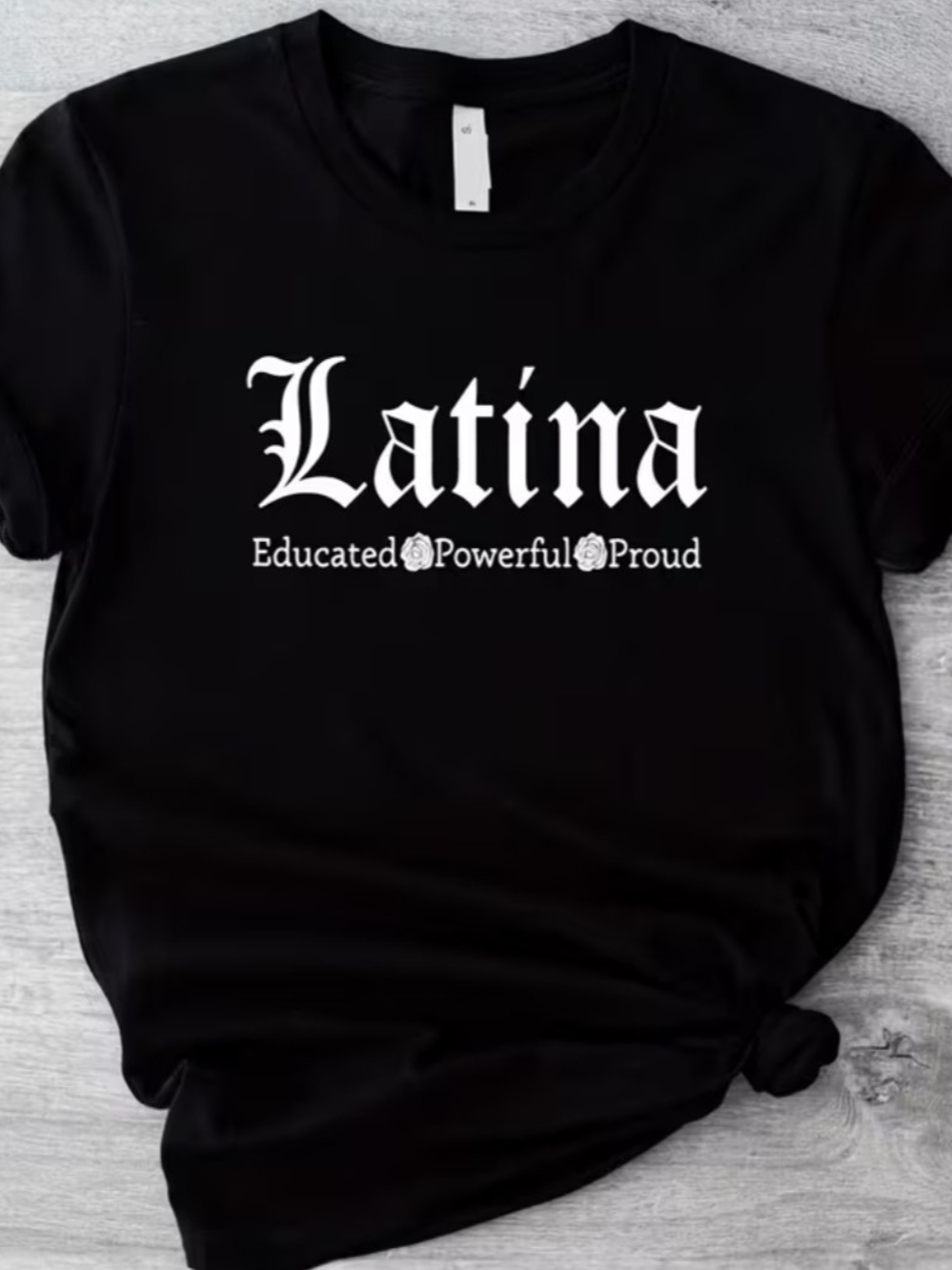 Latina Graphic Tee - Black
